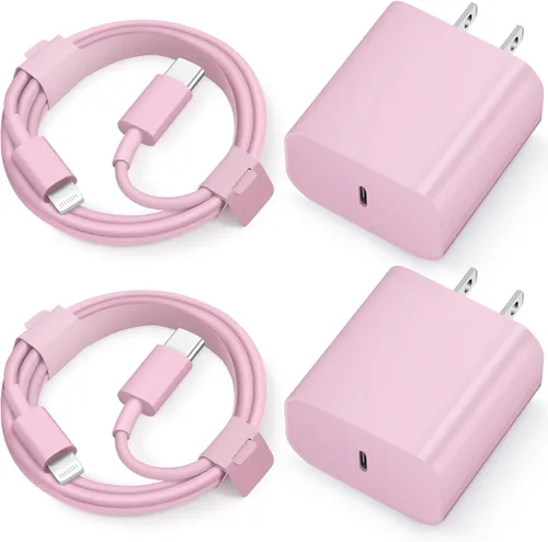 Vista 12 de Cargador súper rápido para iPhone 14, 13, 12, 11, paquete de 20 W, cargador de pared USB C rápido de 20 W, con cable de carga rápida de 6 pies