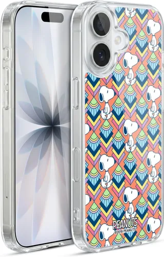 Vista 162 de Head Case Designs Snoopy Deco Dreams - Funda de gel suave con licencia oficial de Peanuts Blue Pattern compatible con Apple iPhone 7 Plus/iPhone 8