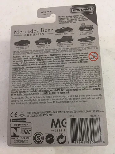 Vista 2 de Matchbox Mercedes-Benz SLR McLaren Satin Gold Mercedes-Benz Series 6/6 2018