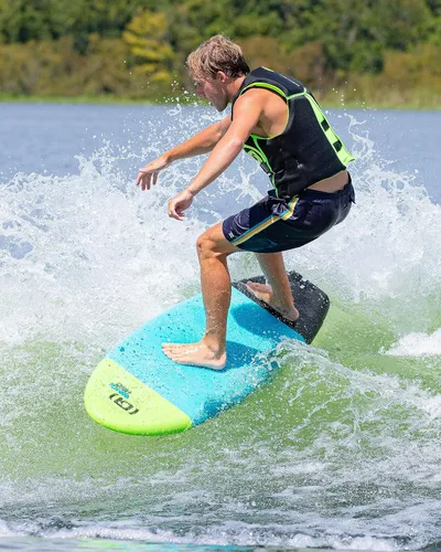 Vista 3 de O'Brien Wake Hog Surf Style - Tabla de wakesurf de espuma