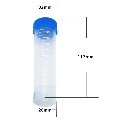 Vista 3 de 30pcs 1.7 fl oz botella de plástico botella vial contenedor de almacenamiento tubos con tapas Botellas vacías de almacenamiento con tapones