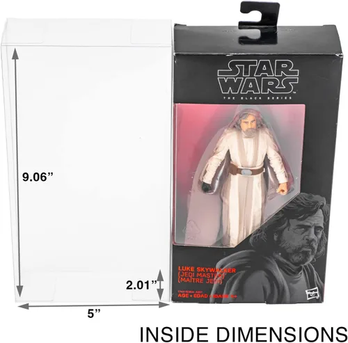 Vista 2 de Fundas protectoras compatibles con figuras de acción estándar de 6 pulgadas de Star Wars Black Series (paquete de 10)
