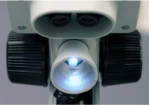 Vista 4 de AMSCOPE-KIDS SE100ZZ-LED microscopio LED estéreo portátil, con aumentos de 20 y 50