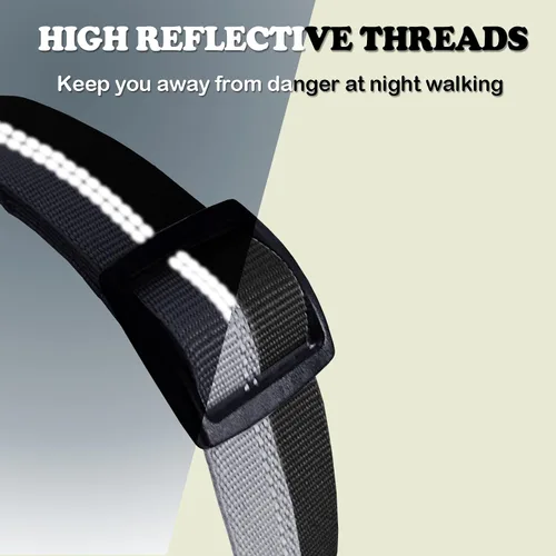 Vista 4 de LOS ANDES Collar Martingale para perros, collar reflectante para perros, collar de gargantilla para perros, collar de perro sin tirones, collares