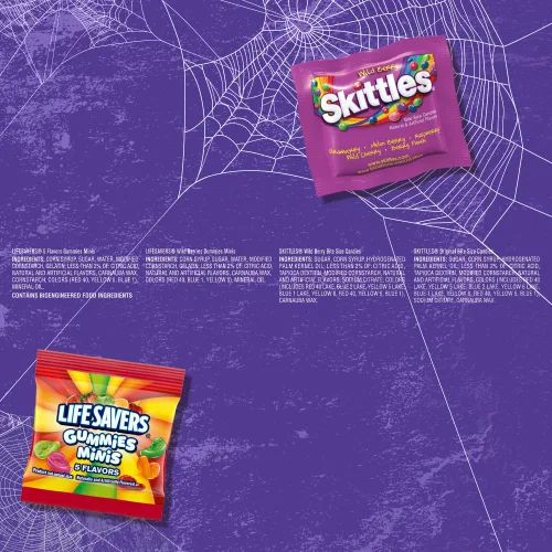 Vista 8 de Skittles & Life Savers - Variedad de azúcar mixta, bolsa de pie para Halloween, 19.9 onzas cada uno
