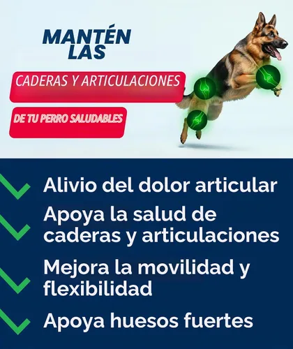 Vista 3 de Glucosamina avanzada para perros, condroitina y MSM suplemento masticable para articulaciones de cadera