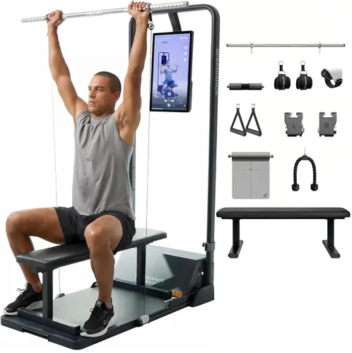 Vista 9 de Speediance Gym Monster Smart Home Gym, máquina de entrenamiento de fuerza multifuncional, estación de entrenamiento de jaula de potencia Smith