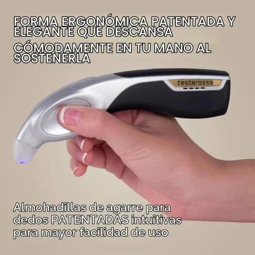 Vista 8 de GemOro Testerossa - Probador de diamantes parlantes, moissanita y zafiro blanco, plateado