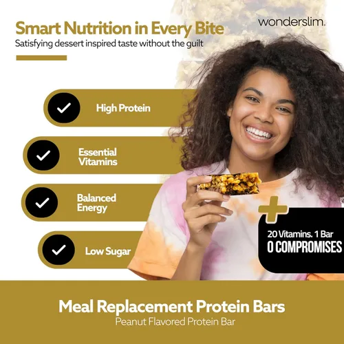 Vista 3 de WonderSlim - Barra de proteína nutritiva