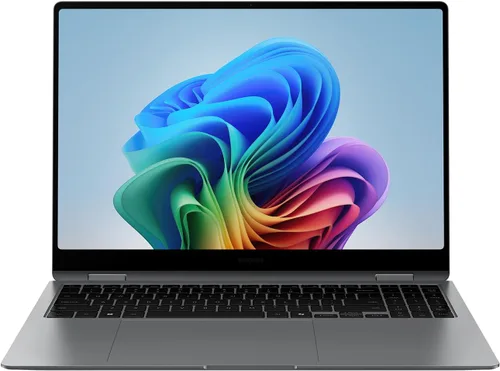 Vista 18 de Samsung PC Galaxy Book5 360 Copilot+ de 15.6 pulgadas, portátil empresarial Laptop empresarial AI con copilot, Windows 11 Pro, pantalla táctil FHD
