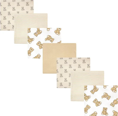 Vista 89 de Hudson Baby Unisex Baby Cotton Flannel Receiving Blankets Bundle, Neutral Woodland Pals, One Size (Pack of 2)