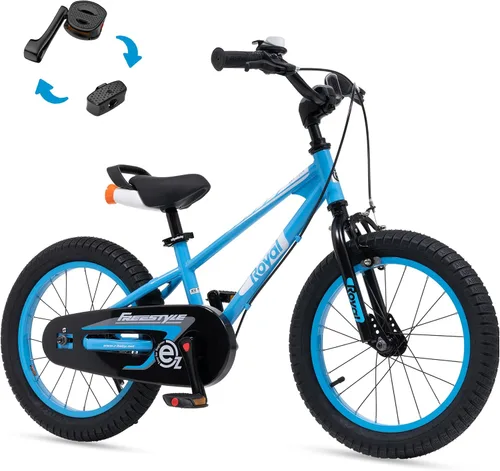 Vista 43 de RoyalBaby EZ Kids Bike 12 14 16 18 20 Inch Balance Pedal 2-in-1 Training Bicycle Boys Girls Ages 3 to 12 Years Easy Learn for Beginners