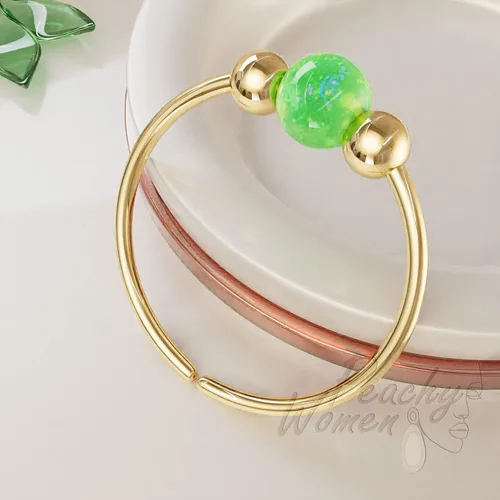 Vista 9 de 20g Gold Nose Rings + 3mm Opals