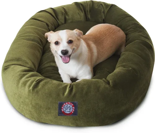 Vista 11 de Majestic Pet Villa - Cama para perros de espuma viscoelástica triturada de 32 pulgadas para perros de tamaño mediano, 32 x 23 x 7 pulgadas, cama