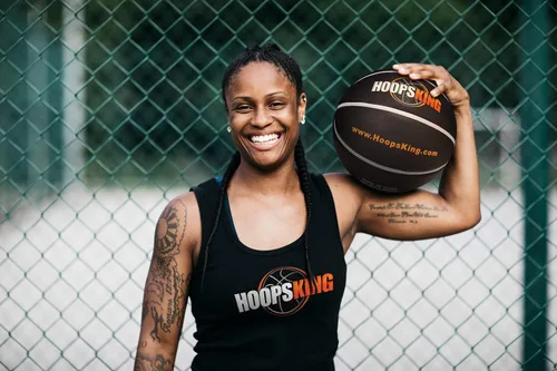 Vista 8 de HOOPSKING Baloncesto con peso con video de entrenamiento en línea, 28."5-2.75 libras, 29.5" - 3 libras