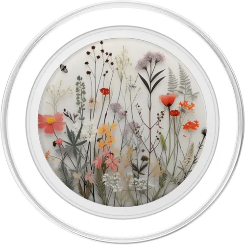 Vista 2 de Mixed Flower Bouquet Floral Pattern PopSockets MagSafe PopGrip para iPhone