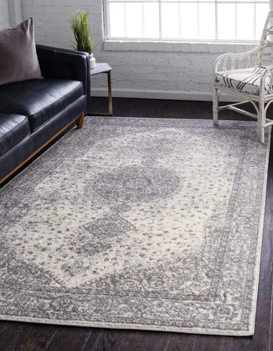 Vista 16 de Unique Loom colección Bromley - Alfombra de área Midnight (rectángulo de 2 x 3 pies 1 pulgada, gris oscuro/gris)