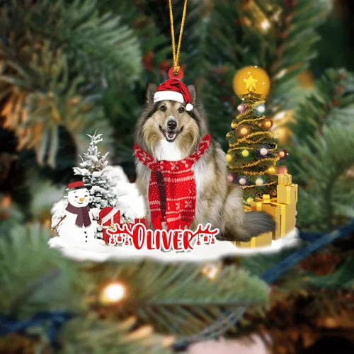 Vista 146 de NAZENTI Adorno personalizado de gato abisinio con árbol de pino, adorno de Navidad personalizado para perros amantes de las mascotas, colgante
