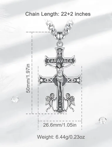 Vista 6 de INFUSEU Regalos religiosos únicos para hombres y mujeres, collares con colgante de San Miguel, San Cristóbal, San Benito, Virgen María