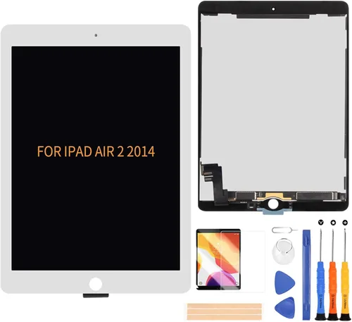 Vista 7 de A-MIND Reemplazo de pantalla para iPad Air 2 2014 9.7 pulgadas 2ª generación A1566 A1567 pantalla LCD táctil digitalizador, panel frontal de tableta