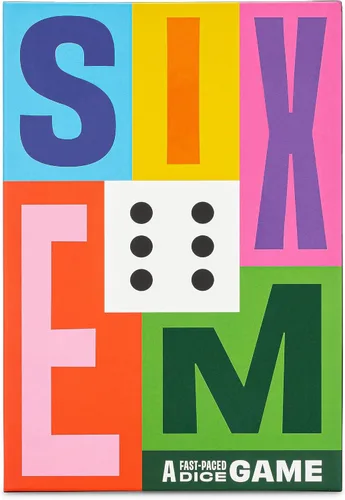Vista 8 de Hootenanny Games Sixem Juego de dados Velocidad, estrategia y sabotaje para la noche de juegos Perfecto para juegos familiares 2-4 jugadores