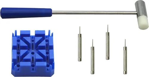 Vista 4 de BlueDot Trading Kit de herramientas de reparación personal o aficionado de 16 piezas, fácil de usar, para ajuste de eslabones de correa de reloj