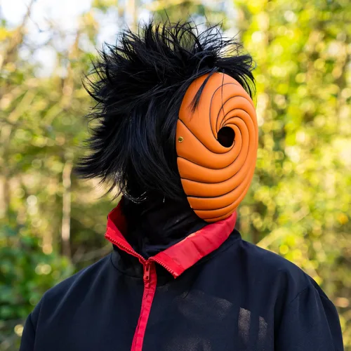 Vista 3 de ABYSTYLE Naruto Shippuden Tobi máscara réplica Cosplay Anime Manga Cosplay Disfraces Accesorios Merch Regalo