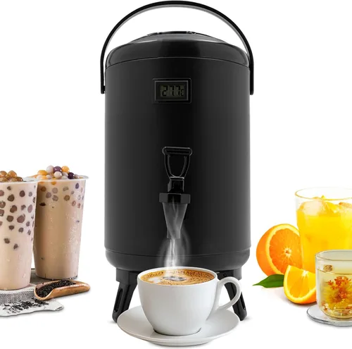 Vista 14 de Dispensador de bebidas aislado, dispensador térmico de bebidas frías y calientes de 12 litros/3.17 galones, dispensador de bebidas calientes aislado