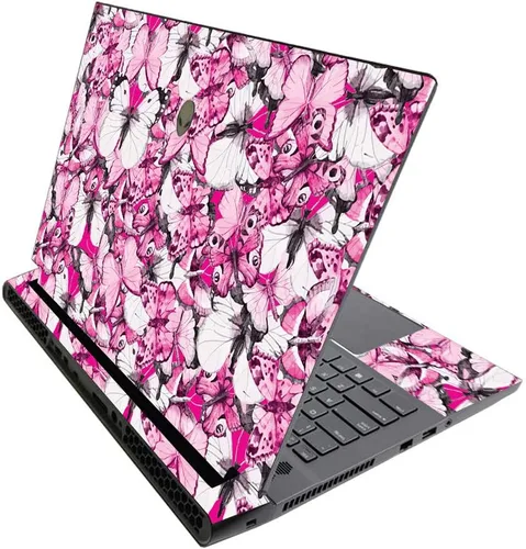 Vista 490 de MightySkins - Skin brillante con purpurina para Alienware M17 R3 (2020) y M17 R4 (2021) - Diversión de los años 90 Acabado duradero con purpurina