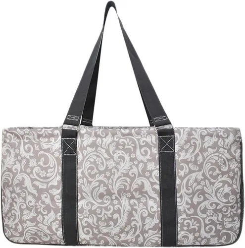 Vista 86 de NGIL Bolsa de comestibles reutilizable extra grande plegable de gran tamaño para comestibles, almacenamiento, picnic, playa, Estampado