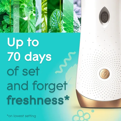 Vista 3 de Glade Recambio automático en aerosol, ambientador para el hogar y el baño, Empower Mint, 6.2 onzas