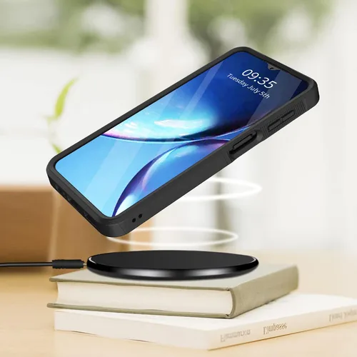 Vista 3 de Funda para Galaxy A13 5G, resistente de doble capa híbrida de policarbonato duro de goma suave a prueba de golpes para Samsung Galaxy A13 5G, ciervo