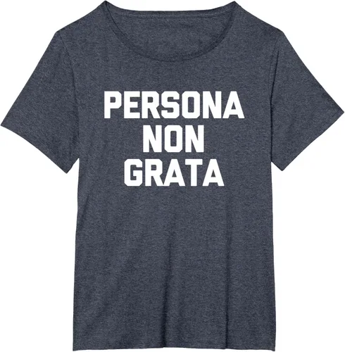 Vista 54 de Persona Non Grata - Divertida camiseta sarcástica con frase sarcástica, Negro