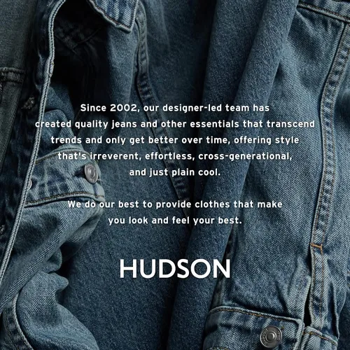 Vista 5 de HUDSON Holly Jeans de pierna recta de talle alto para mujer
