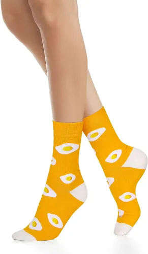 Vista 2 de Benefeet Sox Calcetines de algodón con estampado de girasoles para mujer, divertidos y bonitos calcetines de algodón con estampado floral