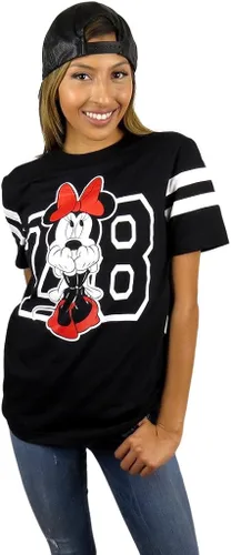 Vista 5 de Disney - Camiseta de fútbol de Minnie Mouse Varsity para mujer