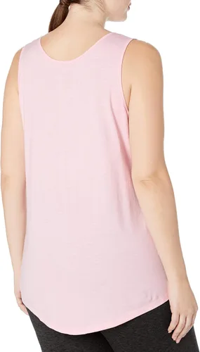 Vista 2 de JUST MY SIZE Women's Size Cotton Jersey Shirttail Tank Top, Plus Sleeveless Shirts