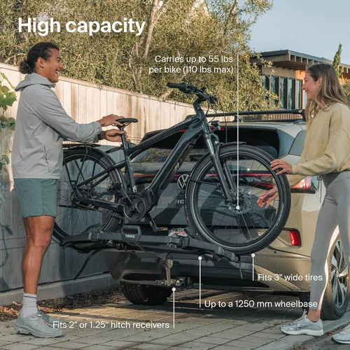 Vista 4 de Thule Outpace 2 Portabicicletas, enganche de 2 pulgadas y 1.25 pulgadas