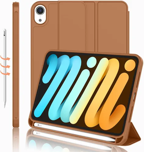 Vista 39 de iMieet Funda para iPad mini 7 2024 (A17 Pro), Funda para iPad mini 6 (8.3 pulgadas, modelo 2021), Funda para iPad mini 7ª/6ª generación con soporte