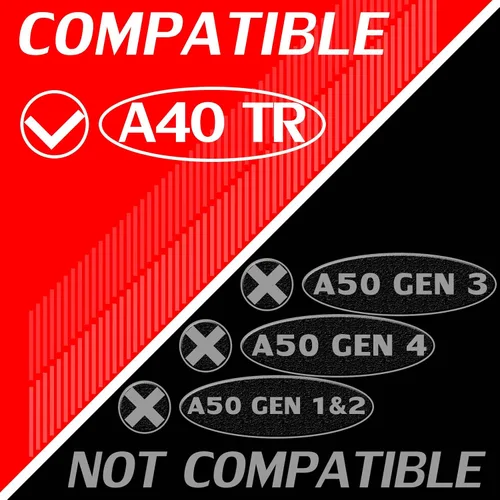 Vista 2 de Diadema con almohadillas compatibles con auriculares Astro A40 TR (cuero)