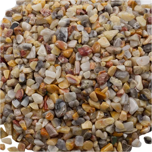 Vista 32 de Cherry Tree Collection - Chips de piedras preciosas de Amazonita pulida, 1/2 lb Natural Stone Pieces for Jewelry Making, Resin Crafts, Plants