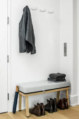 Vista 5 de FANATU Ganchos de Pared de Madera para Abrigatos Montados en la Pared (4 Paquetes) Ganchos para Sombreros, Percha Individual para Abrigos