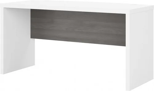 Vista 11 de Bush Business Furniture - Escritorio frontal con lazo con gestión de cables, mesa para computadora de oficina Echo Collection para oficina en casa