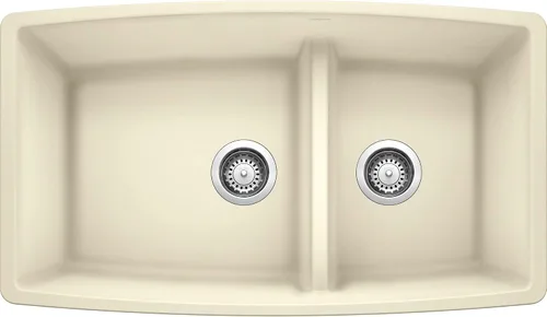 Vista 5 de Fregadero Blanco Performa Silgranit II Cascada., 441315 Trufa