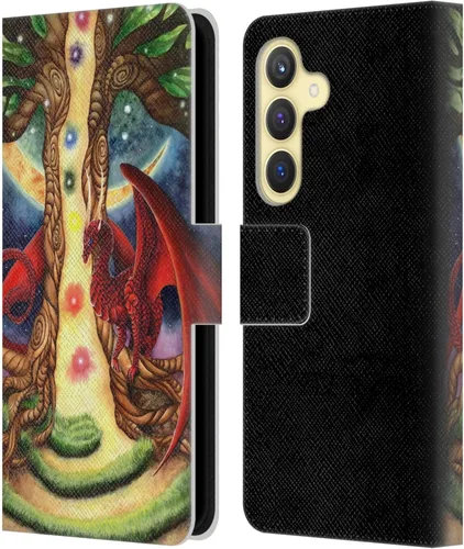 Vista 54 de Head Case Designs Officially Licensed Carla Morrow Galactic Entrancement Dragons Leather Wallet Case Compatible with Samsung Galaxy A07 4G
