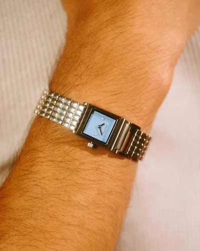 Vista 9 de Breda 'Revel' Reloj de pulsera de acero inoxidable plateado, 0.709 in, plateado, Revel