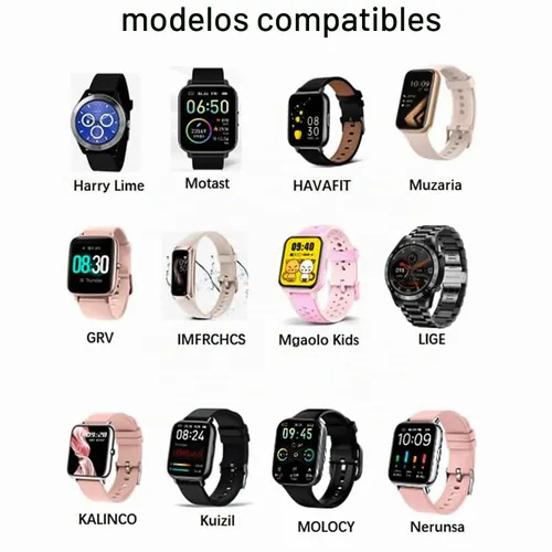 Vista 2 de Vancle Paquete de 2 cargadores de reloj inteligente Gloryfit, cable de carga USB magnético para relojes inteligentes GloryFit T80 T70 T60 T50 P99
