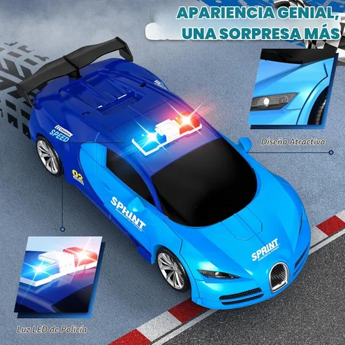 Vista 7 de Carro de control remoto, transformación con un clic en robot, carro de juguetes transformable para niños, deformación suave, modo demostración
