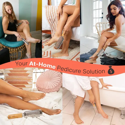 Vista 7 de Lima de pies – Herramienta para eliminar callos para la piel muerta, herramientas de pedicura en casa, raspador de pies y talones, pies suaves