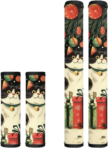 Vista 42 de Black Ornament Refrigerator Door Handle Covers Set of 4